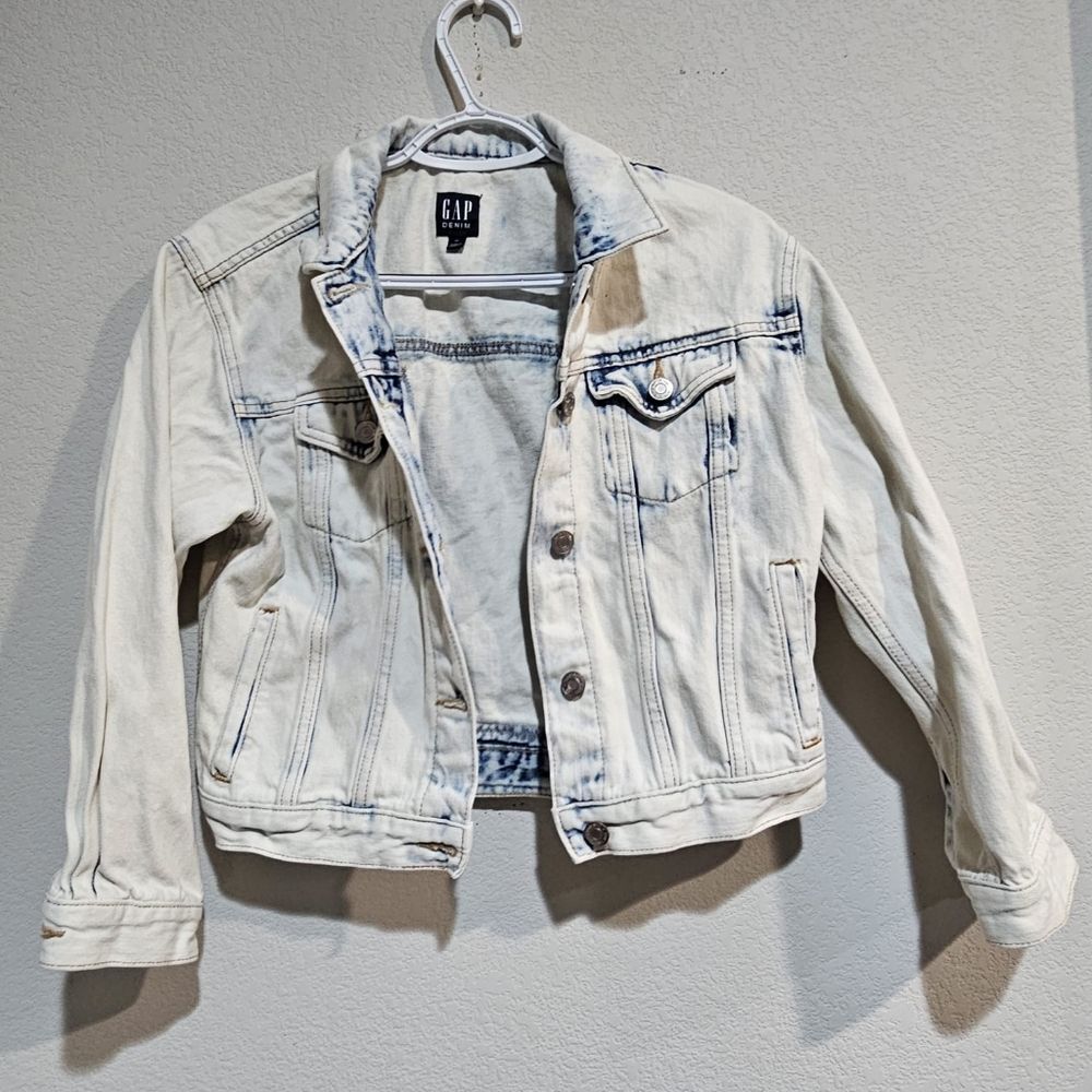 GAP Acid Washed Denim Jacket Size XS